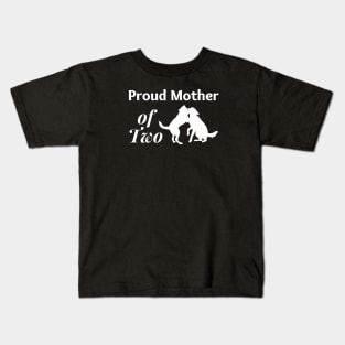 Proud Mother of Two 02a Kids T-Shirt